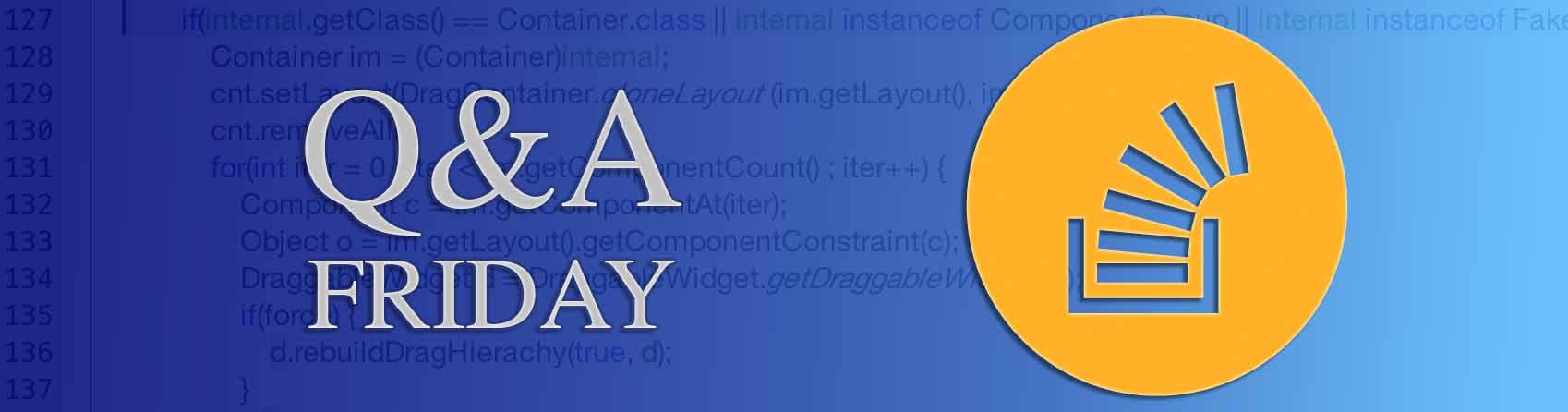 Questions Of The Week III